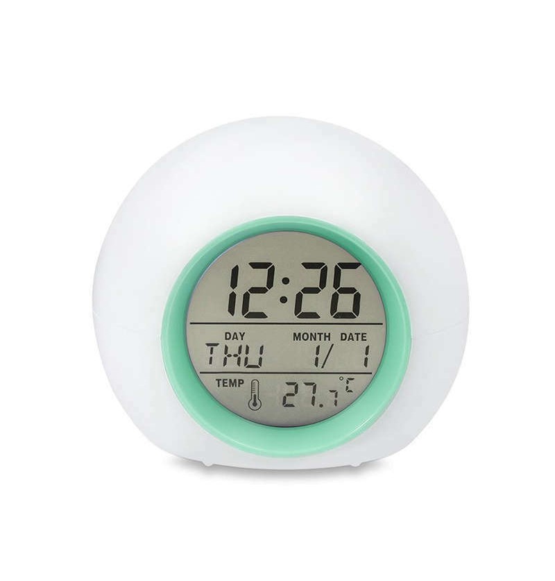 Kids Alarm Clock - Wake Up Light Digital Clock (White) Kids Alarm Clock - Wake Up Light Digital Clock (White)