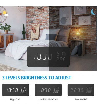 Alarm Clock USB Light Digital LED Display for Living / Office