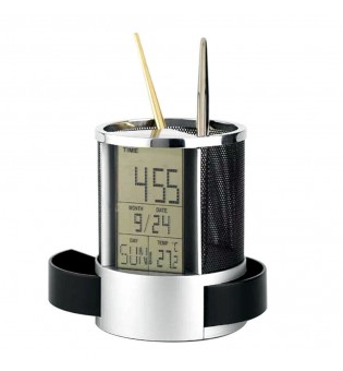 Pen Pencil Holder Digital LCD Desk Alarm Clock Pen Pencil Holder Digital LCD Desk Alarm Clock