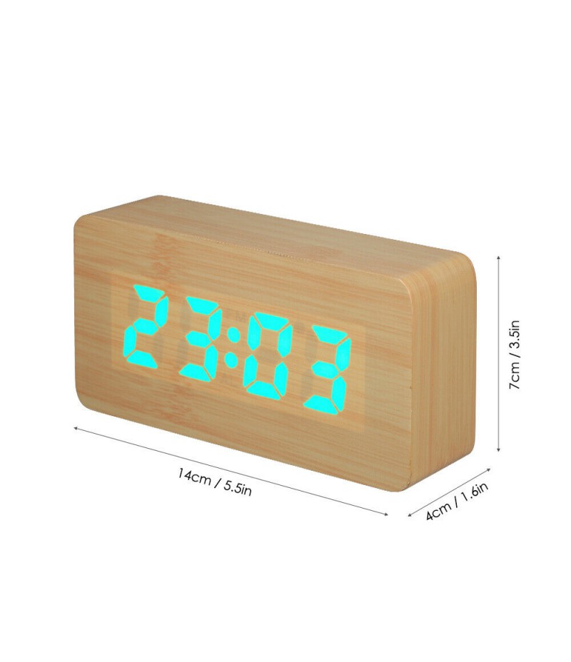 USB/ Operated Digital 115-Color RGB Alarm Clock M2K6
