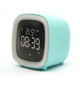 Rechargeable Night Light Alarm Clock Bedroom Digital Timer Clock Xmas Kids Gift