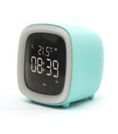 Rechargeable Night Light Alarm Clock Bedroom Digital Timer Clock Xmas Kids Gift