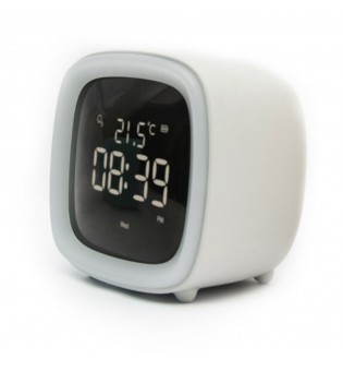 Rechargeable Night Light Alarm Clock Bedroom Digital Timer Clock Xmas Kids Gift