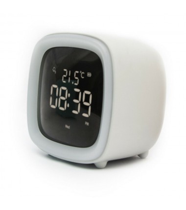 Rechargeable Night Light Alarm Clock Bedroom Digital Timer Clock Xmas Kids Gift