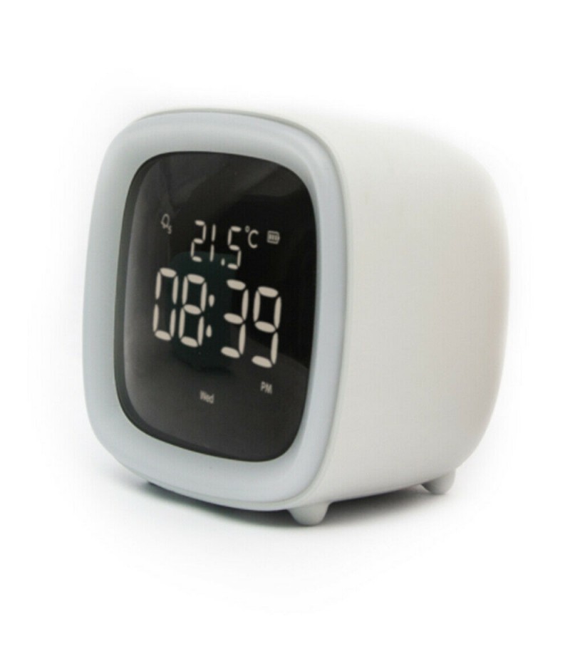 Rechargeable Night Light Alarm Clock Bedroom Digital Timer Clock Xmas Kids Gift