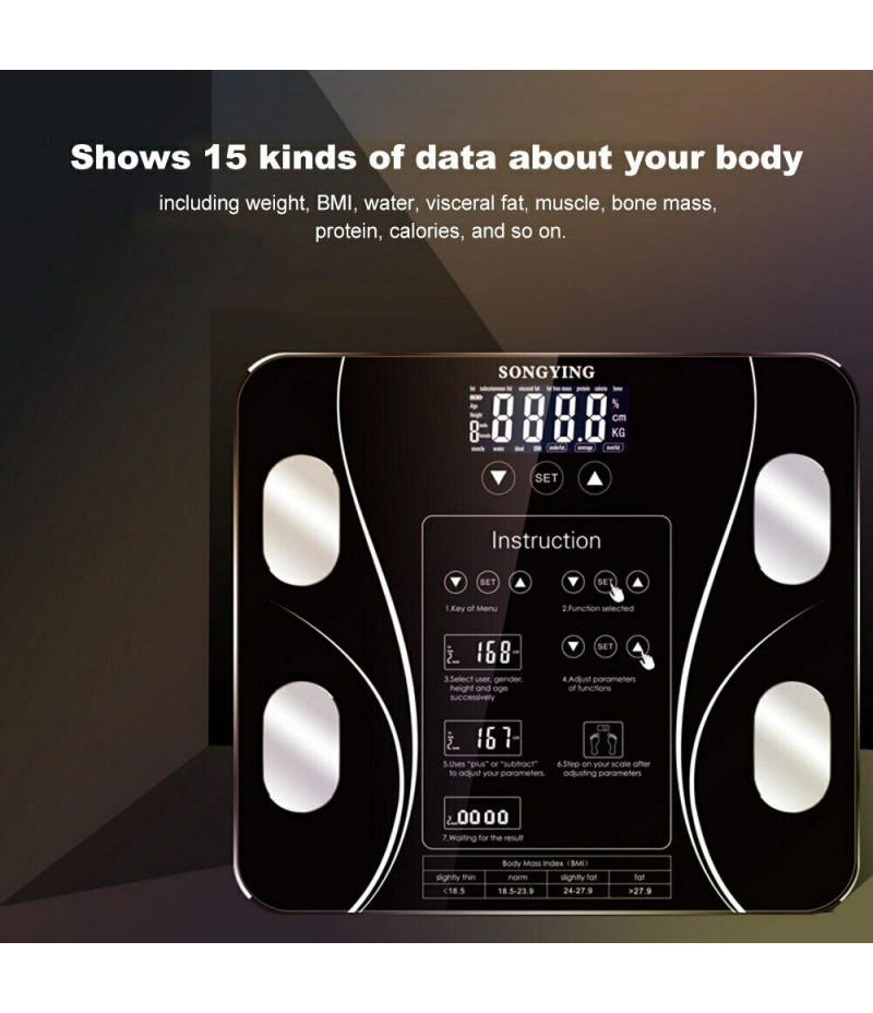 Body Fat Scales Intelligent Electronic Weight Scale Precision Digital BMI Scale