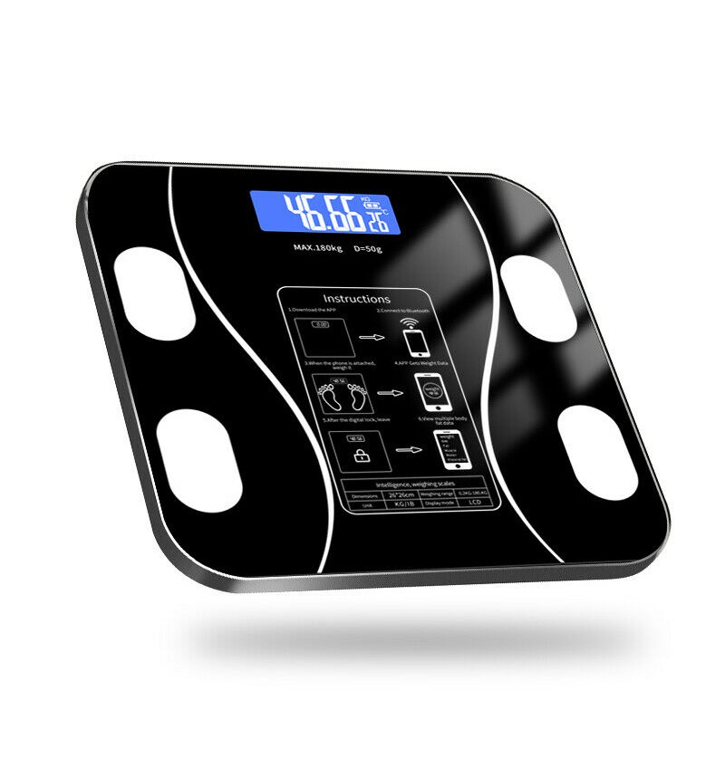 CHWARES Body Fat Scale, USB Rechargeable Digital Weight Bathroom Scales, Smart BMI Scale with 13 Body Data, Scale for Body Weight, Smart Digital