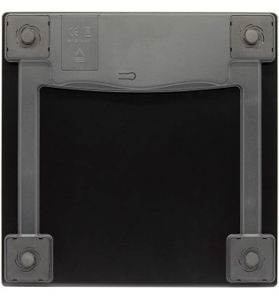 Large Display Digital Bathroom Scale with Step-On Technology in Black, Accurately Measures up to 400 Pounds