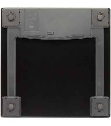 Large Display Digital Bathroom Scale with Step-On Technology in Black, Accurately Measures up to 400 Pounds