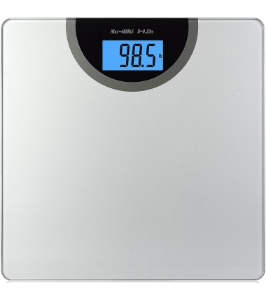 Digital Body Weight Bathroom Scale with Step-On Technology and Backlight Display