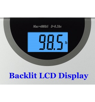 Digital Body Weight Bathroom Scale with Step-On Technology and Backlight Display