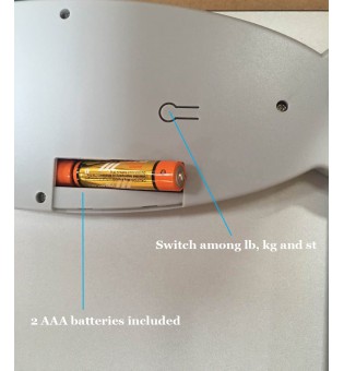 Digital Body Weight Bathroom Scale with Step-On Technology and Backlight Display
