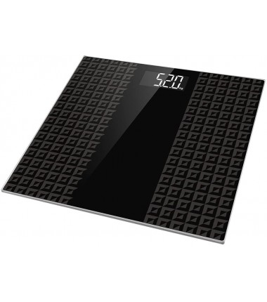 Electronic Bathroom Scale with Tempered Glass Balance Platform, Large Easy Read LCD Display