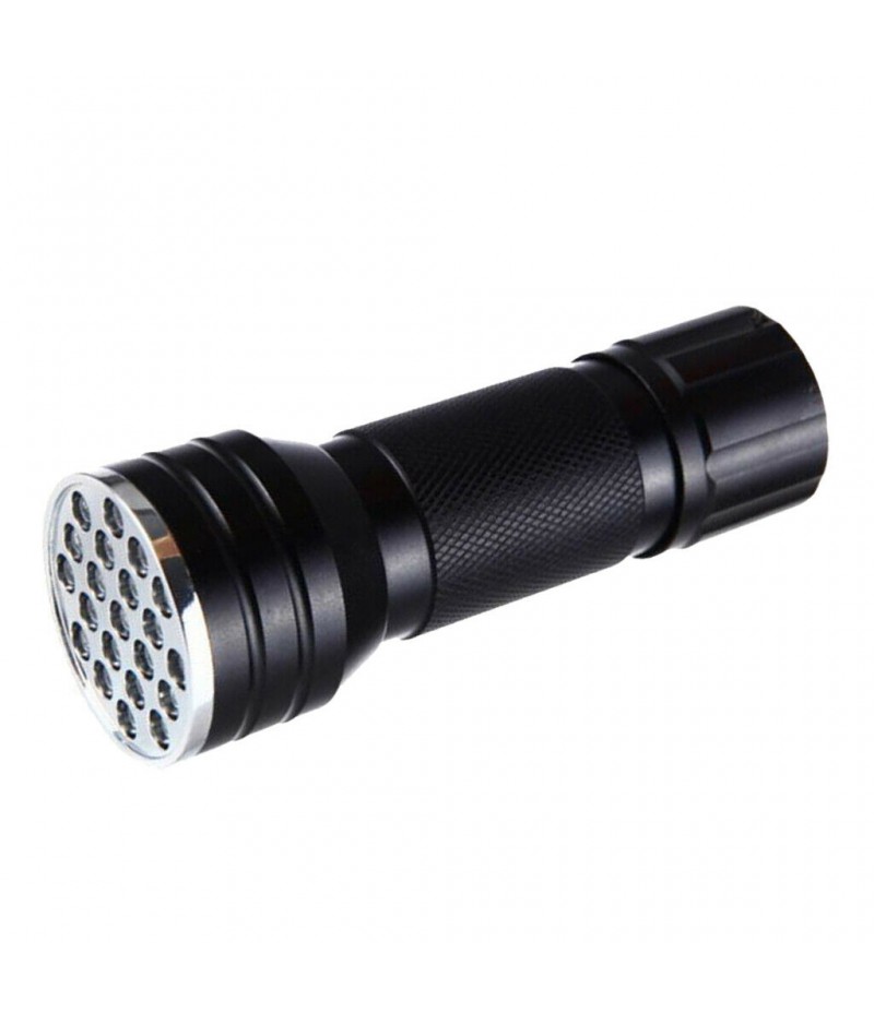 21 LED UV Torch 395nm Ultraviolet Flashlight Black light Pet Stain Detector