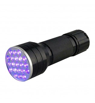 21 LED UV Torch 395nm Ultraviolet Flashlight Black light Pet Stain Detector