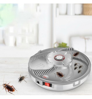 Rotating Electric Fly Trap, USB Rechargeable Automatic Fly Trap for Indoor