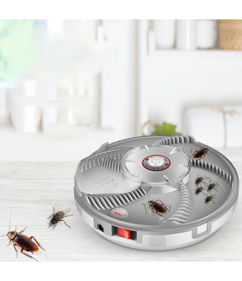 Rotating Electric Fly Trap, USB Rechargeable Automatic Fly Trap for Indoor