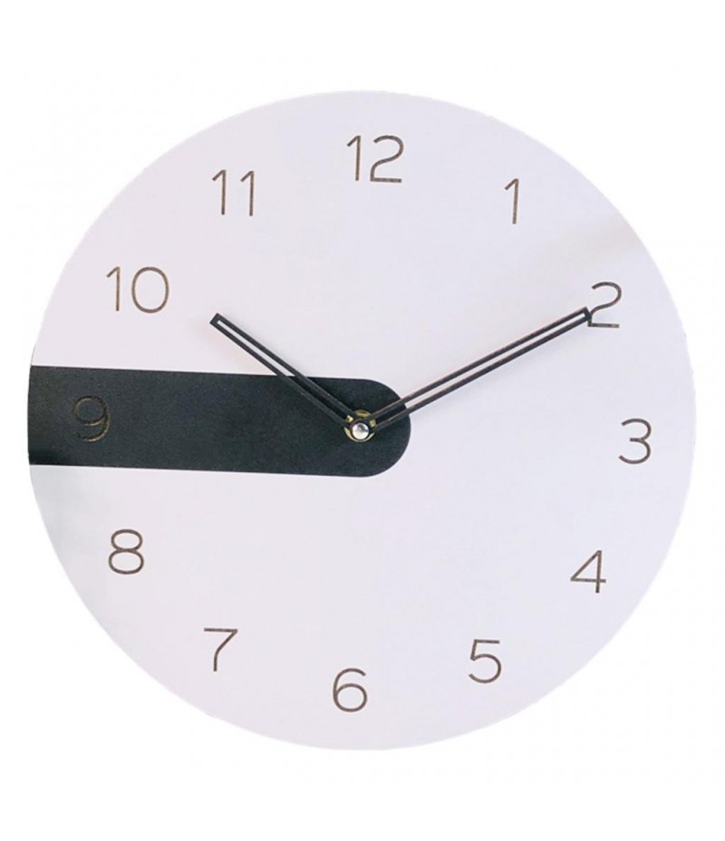 12inch Wall Clock Non-Ticking Arabic Numeral Classic Horloge for Decoration