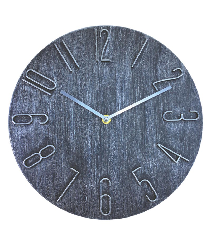 Simple Wall Clock Decorative Round Clock for Kitchen Office Living Room