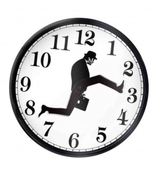 Wall Clock Comedy Inspired Wall Clock Novelty Creative for home office