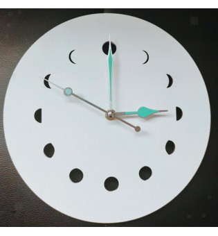 Fantastic Luminous Moon Wall Clock Glow in the Dark Quartz Watch Home Decoration (White) Fantastic Luminous Moon Wall Clock Glow in the Dark Quartz Watch Home Decoration (White)