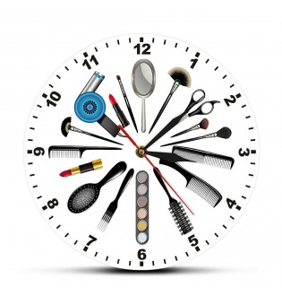 Beauty tools series Creative Clock Home Office Silent Modern Art Wall Clock
