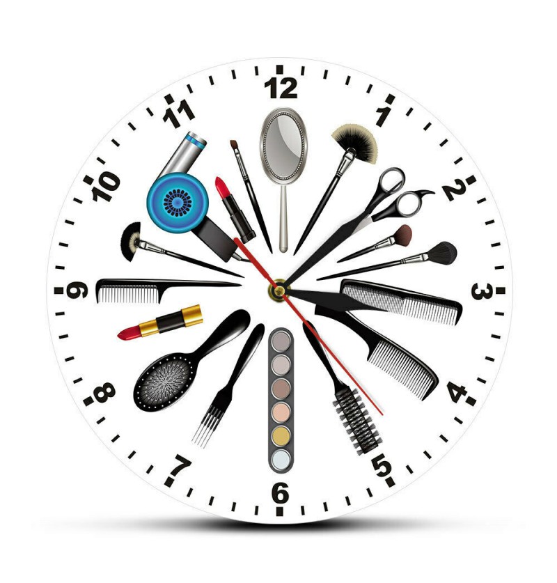 Beauty tools series Creative Clock Home Office Silent Modern Art Wall Clock Beauty tools series Creative Clock Home Office Silent Modern Art Wall Clock
