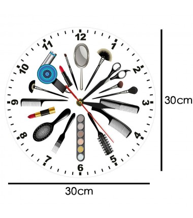 Beauty tools series Creative Clock Home Office Silent Modern Art Wall Clock