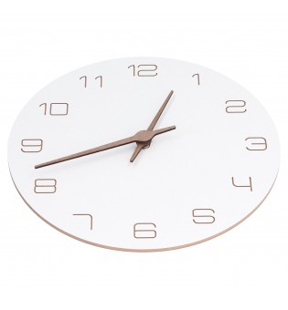 Concise Wall Clock Stable Arabic Numeral Wall Clock Accurate Wooden Lightweight