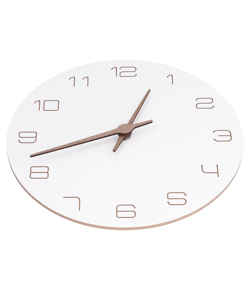 Concise Wall Clock Stable Arabic Numeral Wall Clock Accurate Wooden Lightweight