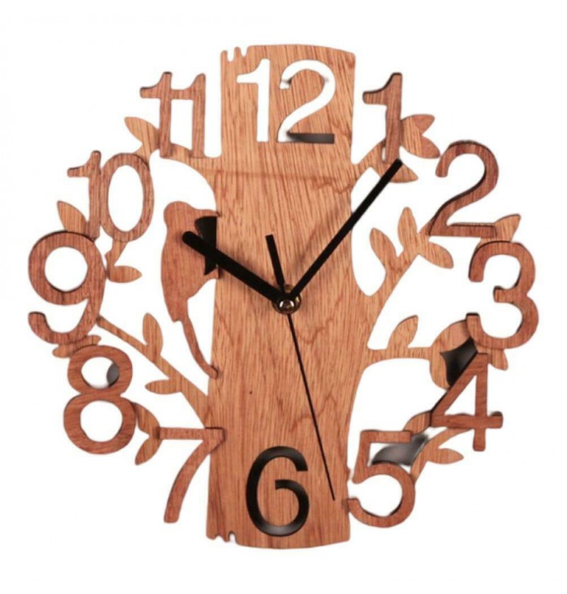 Wall Clock Tree-Shape Silent Non-Ticking Clock for Home Office Decoration Wall Clock Tree-Shape Silent Non-Ticking Clock for Home Office Decoration