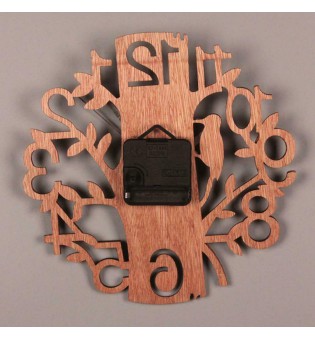 Wall Clock Tree-Shape Silent Non-Ticking Clock for Home Office Decoration