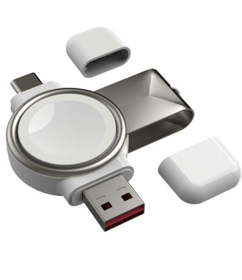 White USB Portable Magnetic Wireless Charger