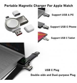 White USB Portable Magnetic Wireless Charger White USB Portable Magnetic Wireless Charger