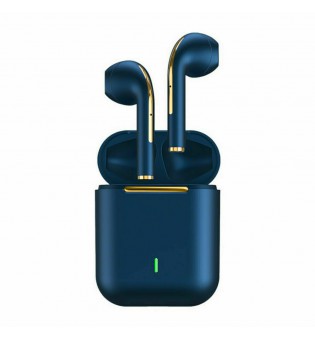 Bluetooth Earbuds for iPhone/Samsung Android Wireless Earphone Noise Cancelling (Blue)