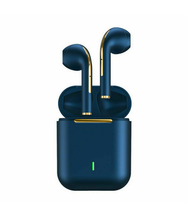 Bluetooth Earbuds for iPhone/Samsung Android Wireless Earphone Noise Cancelling (Blue)