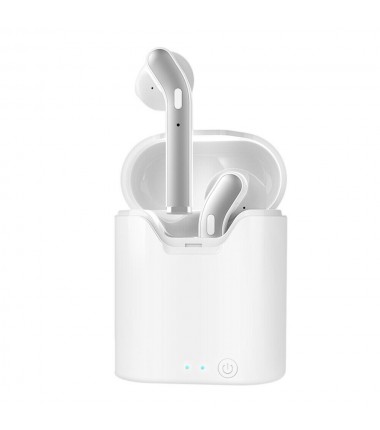 Bluetooth 5.0 Earbuds Headphones Wireless Noise Cancelling In-Ear Waterproof New (White)