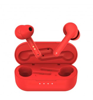 Noise Cancelling Waterproof Bluetooth 5.0 Earbuds Headphone Wireless Headset Lot (Red)
