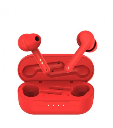 Noise Cancelling Waterproof Bluetooth 5.0 Earbuds Headphone Wireless Headset Lot (Red)