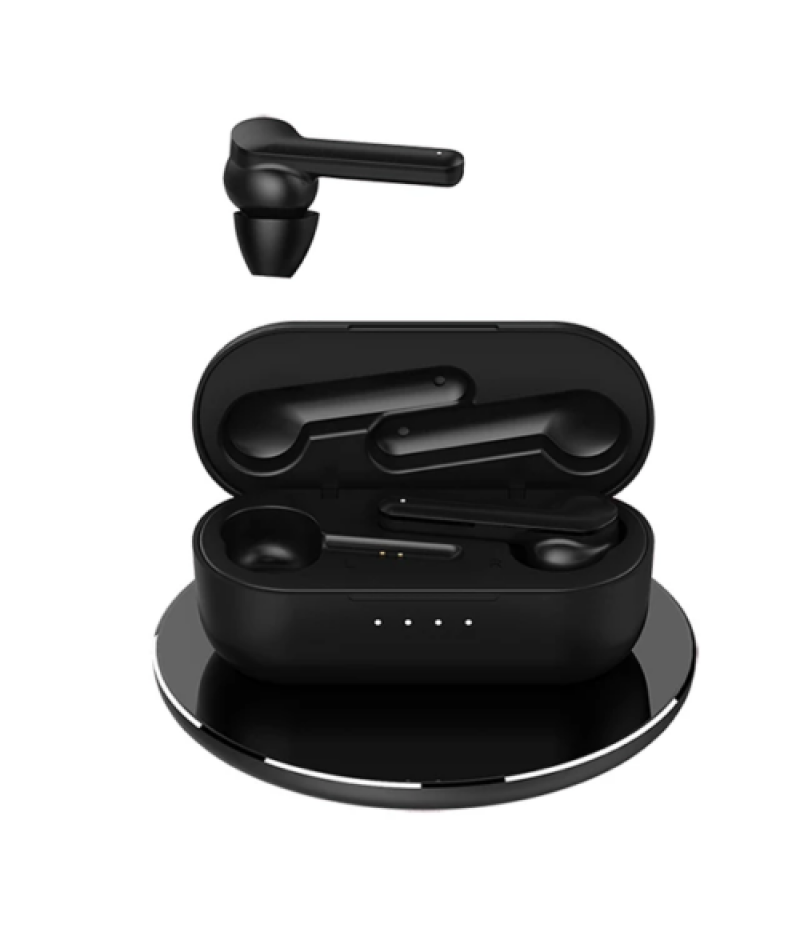 Noise Cancelling Waterproof Bluetooth 5.0 Earbuds Headphone Wireless Headset Lot (Black)