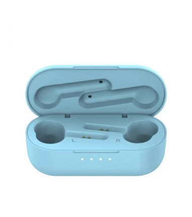 Noise Cancelling Waterproof Bluetooth 5.0 Earbuds Headphone Wireless Headset Lot (Light Blue)