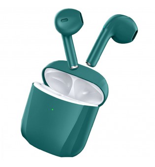 Bluetooth Earbuds for iPhone/Samsung Android Wireless Earphone Noise Cancelling (Navy Green)