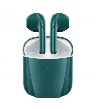 Bluetooth Earbuds for iPhone/Samsung Android Wireless Earphone Noise Cancelling (Navy Green)