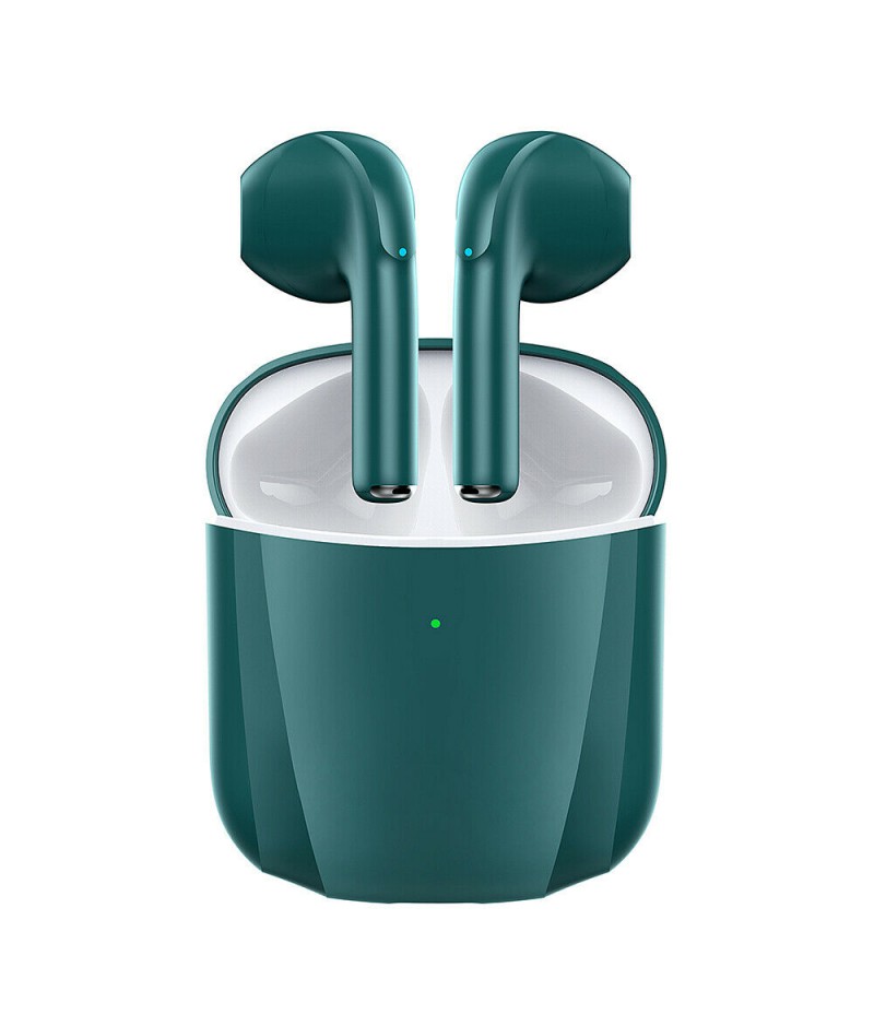 Bluetooth Earbuds for iPhone/Samsung Android Wireless Earphone Noise Cancelling (Navy Green)