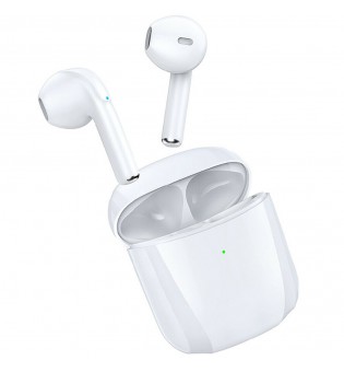 Bluetooth Earbuds for iPhone/Samsung Android Wireless Earphone Noise Cancelling (White)