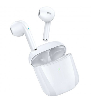 Bluetooth Earbuds for iPhone/Samsung Android Wireless Earphone Noise Cancelling (White)