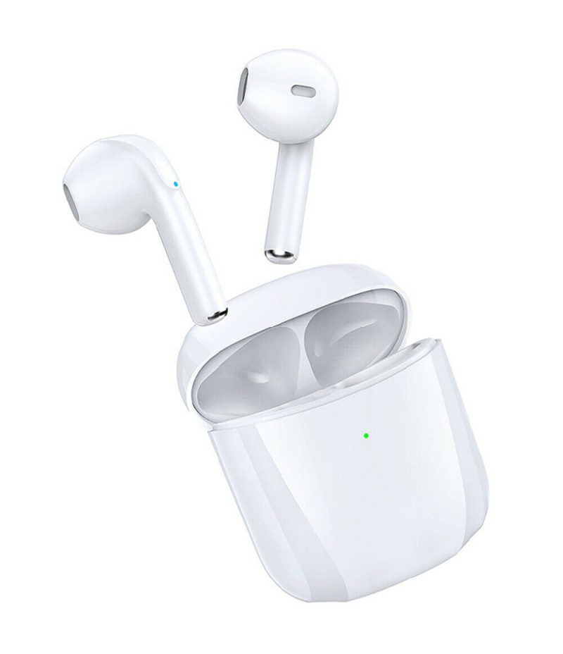 Bluetooth Earbuds for iPhone/Samsung Android Wireless Earphone Noise Cancelling (White)