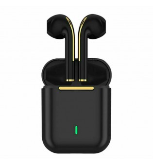 Bluetooth Earbuds for iPhone/Samsung Android Wireless Earphone Noise Cancelling (Black)