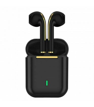 Bluetooth Earbuds for iPhone/Samsung Android Wireless Earphone Noise Cancelling (Black)