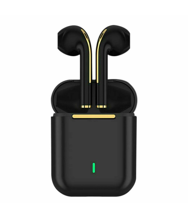 Bluetooth Earbuds for iPhone/Samsung Android Wireless Earphone Noise Cancelling (Black)